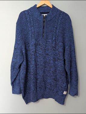 Jack & Jones Jcoted Knit Mix Pack Men's Half-Zip Sweater Coastal Gentleman